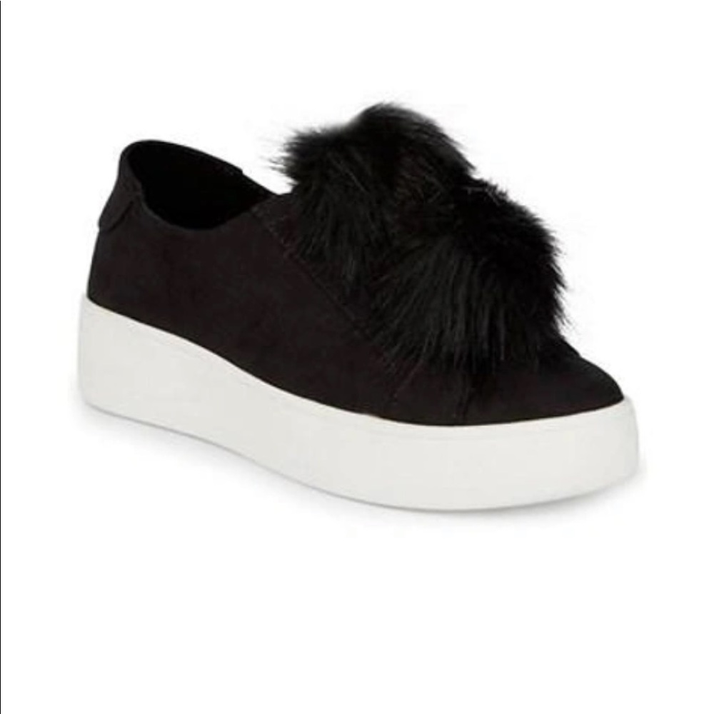 Steve Madden Pom Pom Black Sneaker